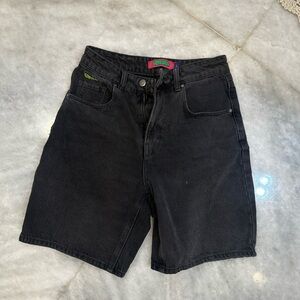 Classic Black Denim Women's Jean Shorts